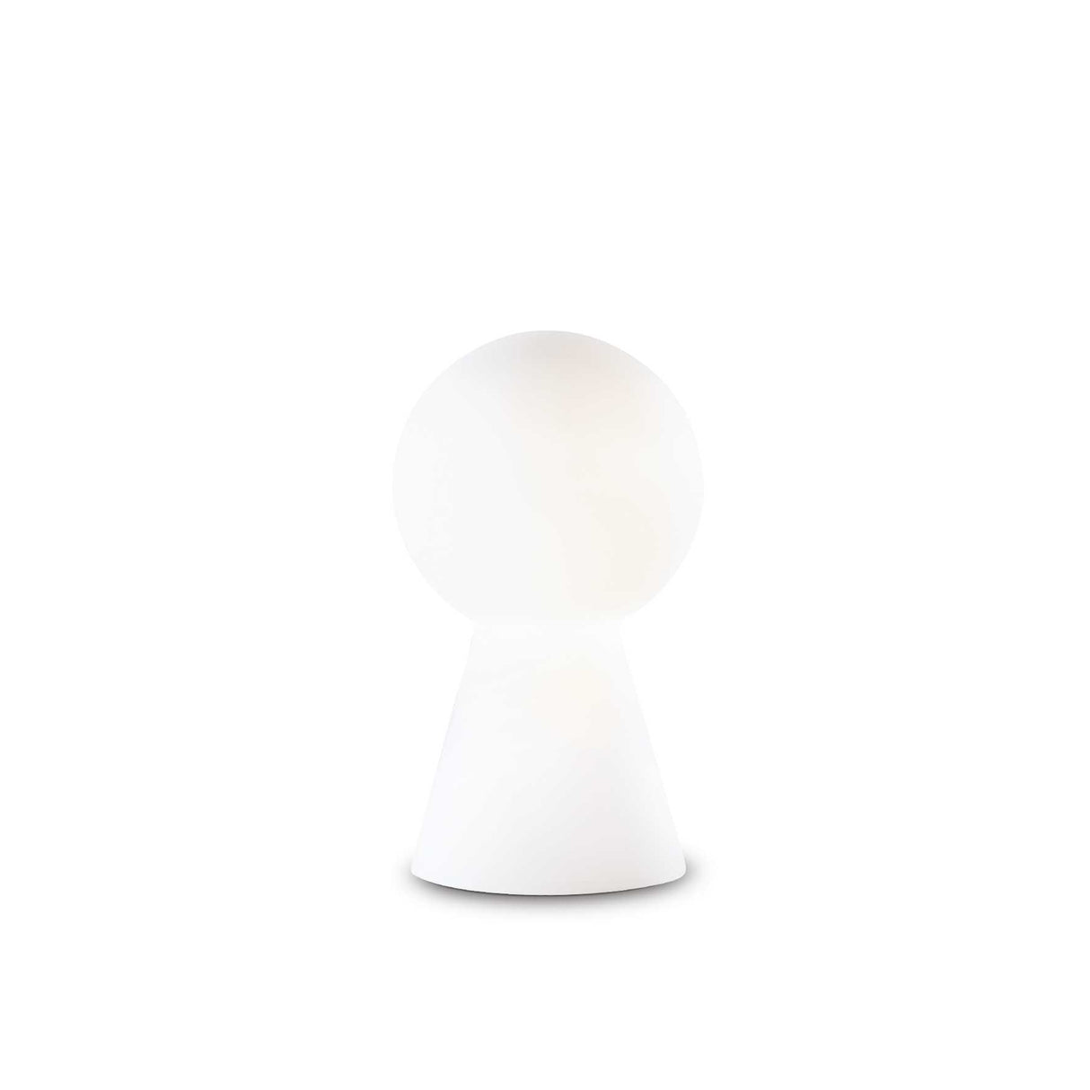 Birillo Modern White Table Lamp, Small