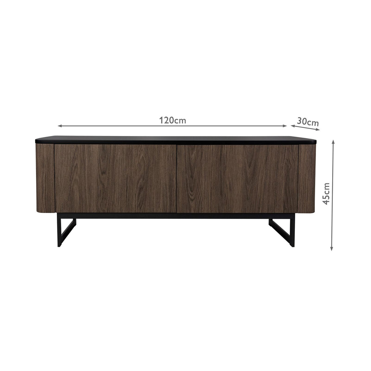 Myron Cabinet Mocha Effect and Matt Black