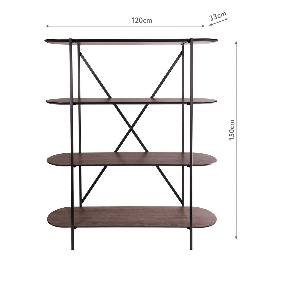Poe Shelves Mocha Effect and Matt Black