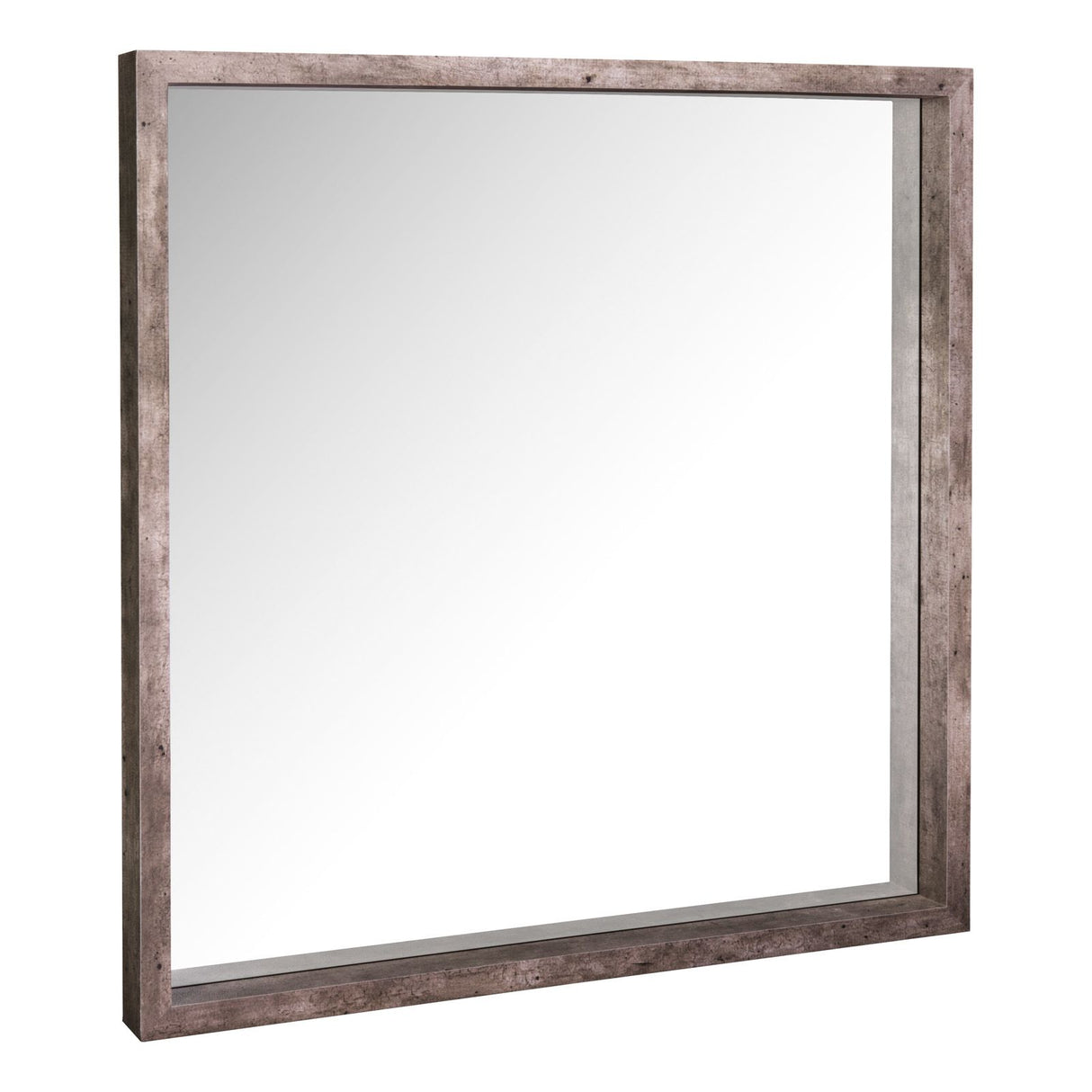 Rocco Mirror Distressed Concrete Effect 80 X 80cm