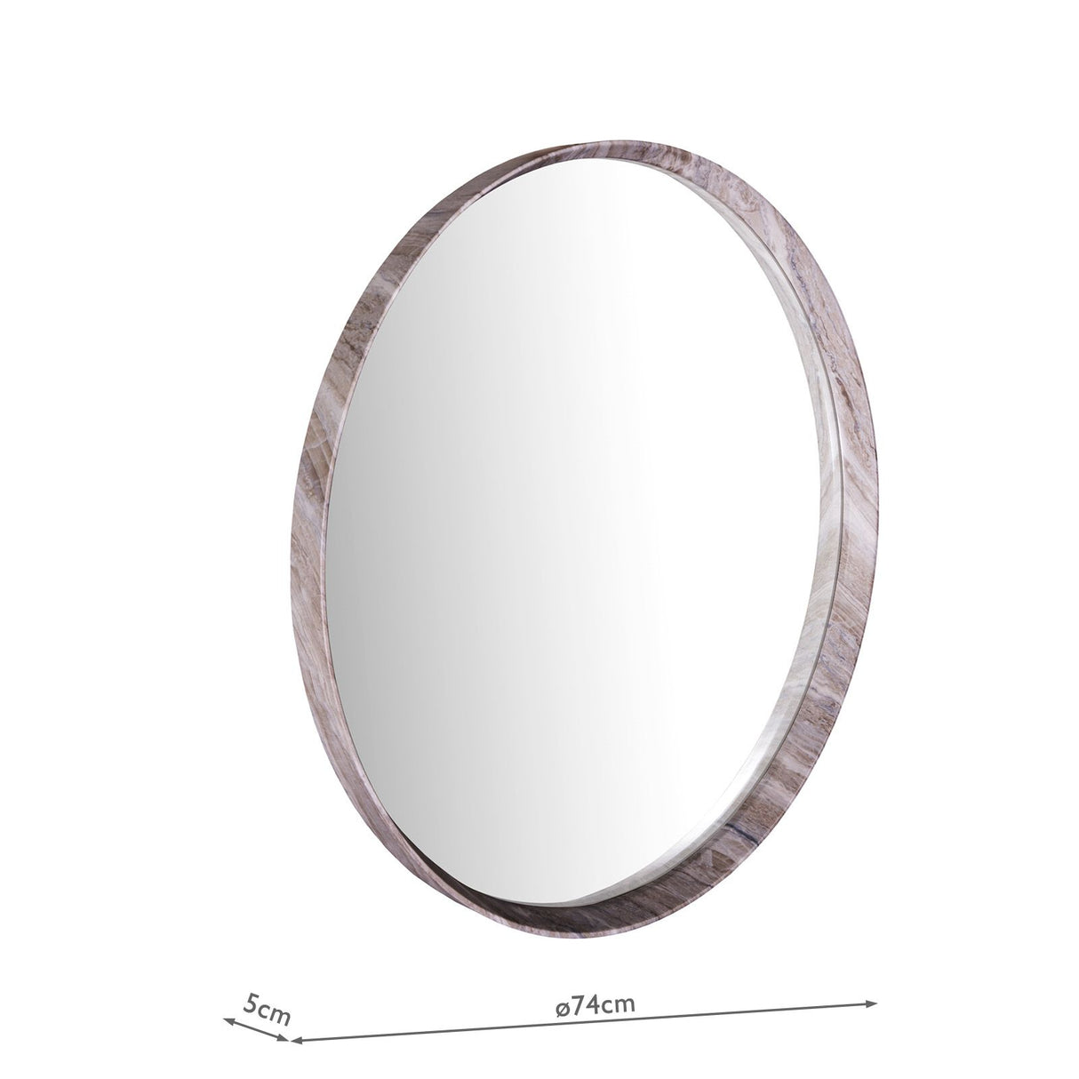 Seyah Mirror Brown Stone Effect 74cm