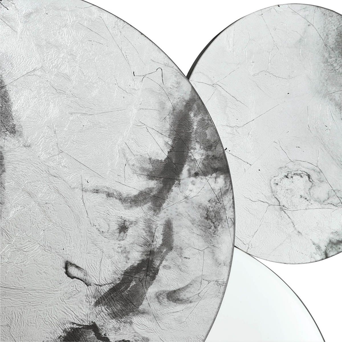 Meco Rectangle Mirror Black Marble Effect 120 x 70cm