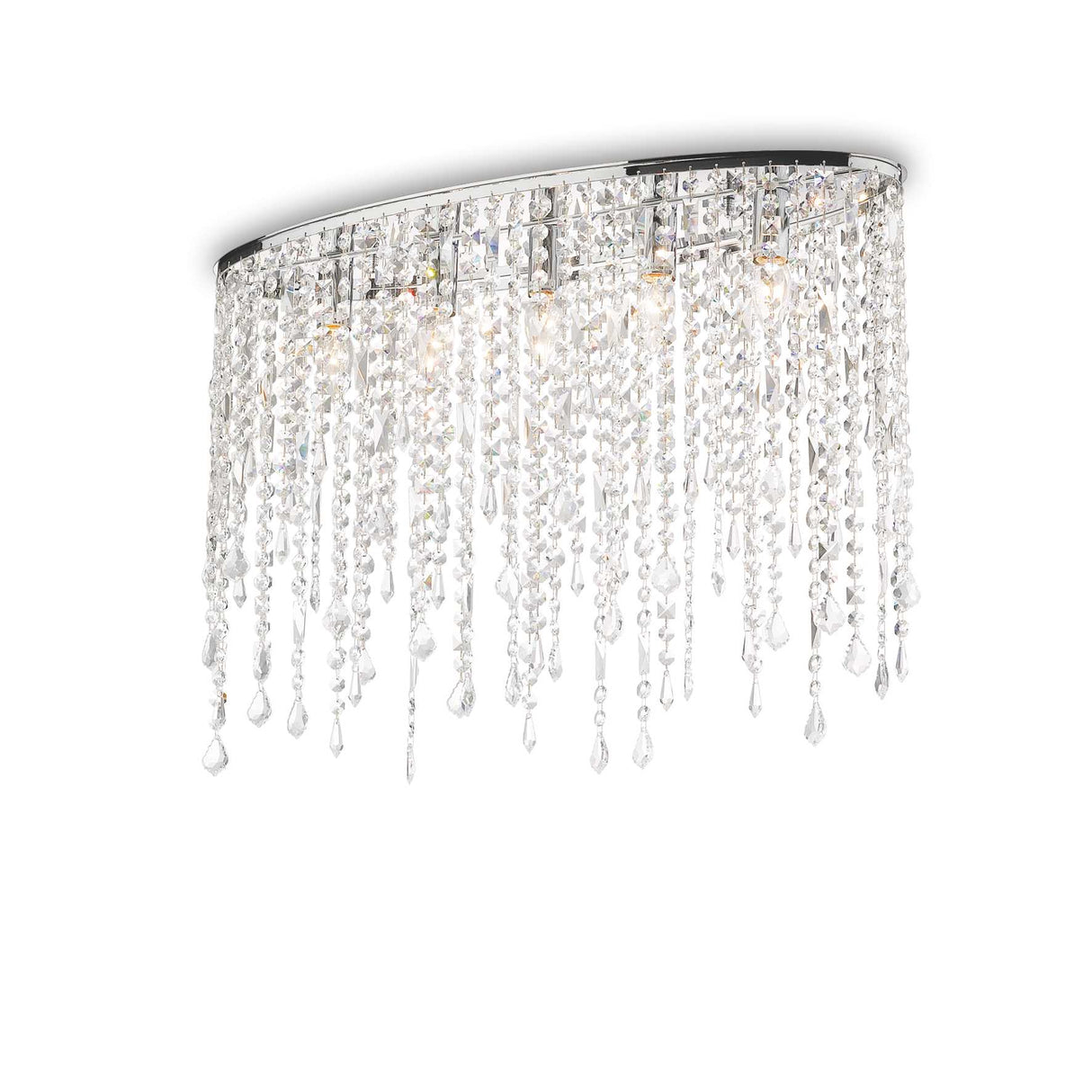 Glistening Elegance 5-Light Crystal Ceiling Fixture