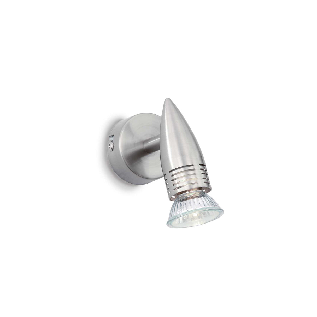 Sleek Modern Silver Adjustable Spotlight for Ceiling and Wall