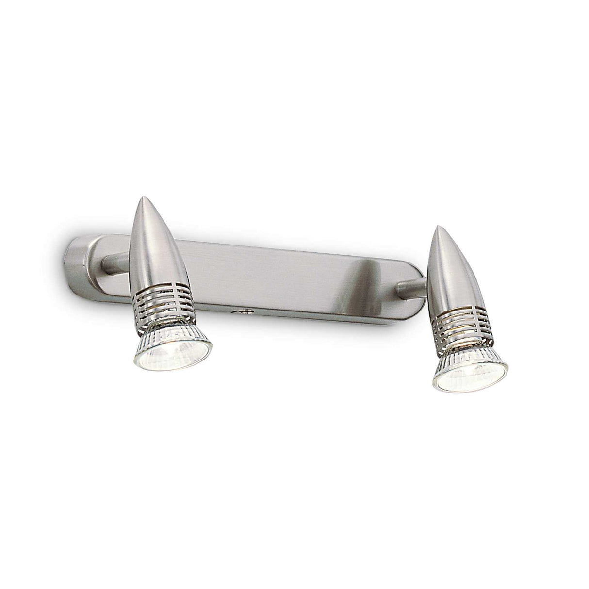 Alfa Modern Dual Head Adjustable Matt Silver Spotlights for Ceiling and Wall