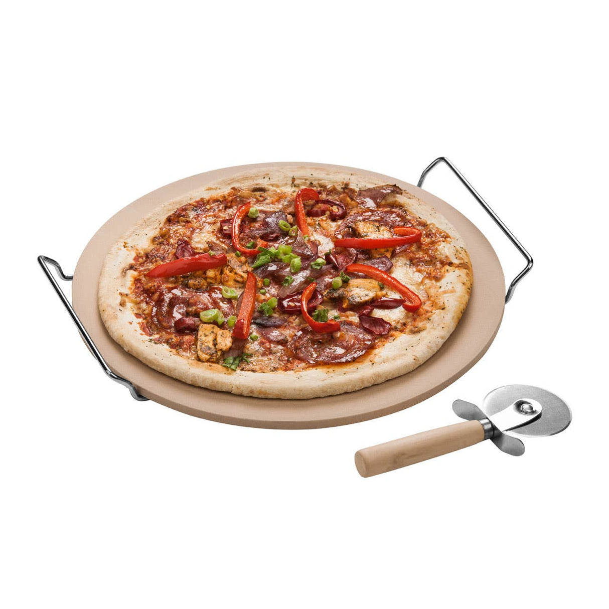 Pizza Stone And Cutter Small Set
