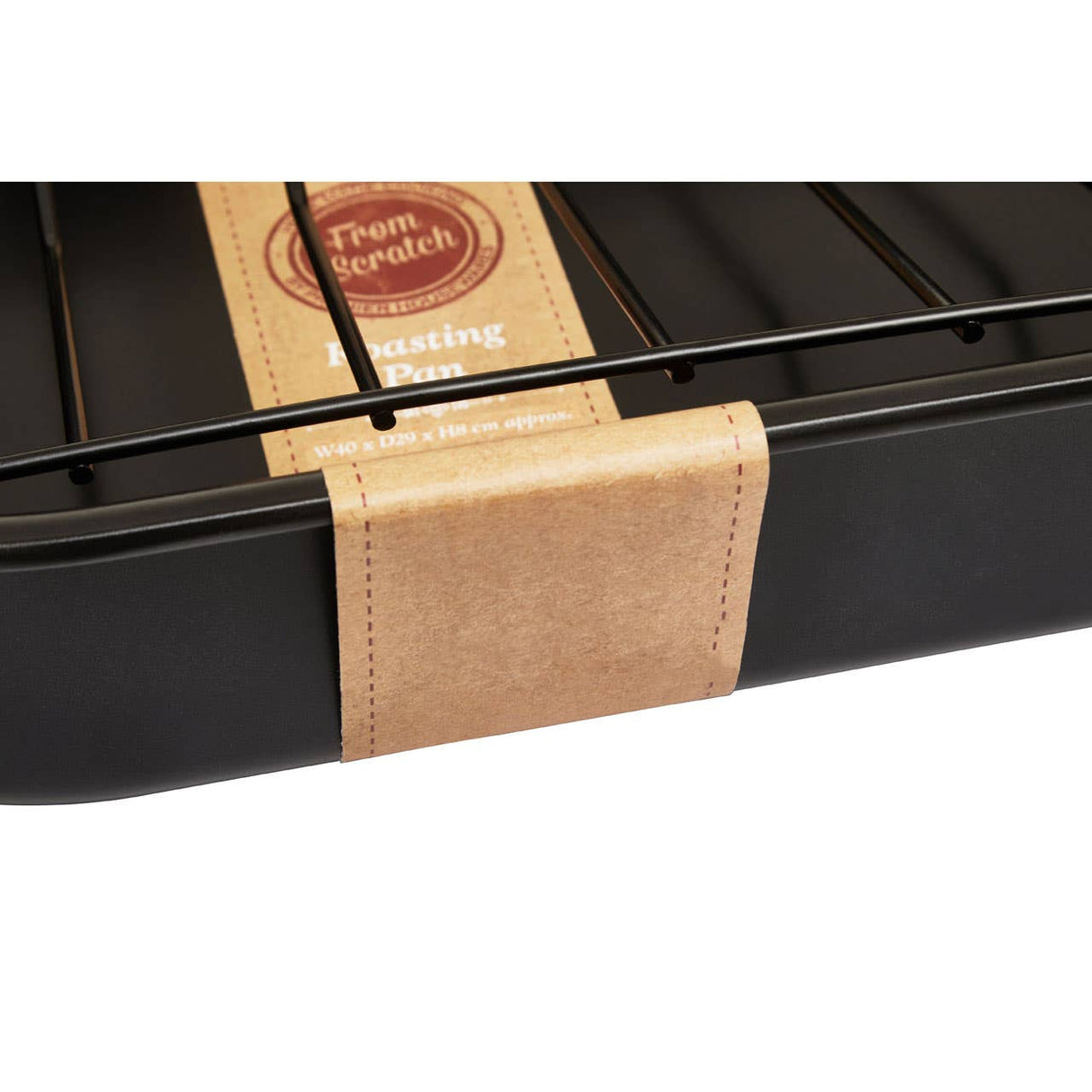 From Scratch Large Black Roasting Pan With Rack