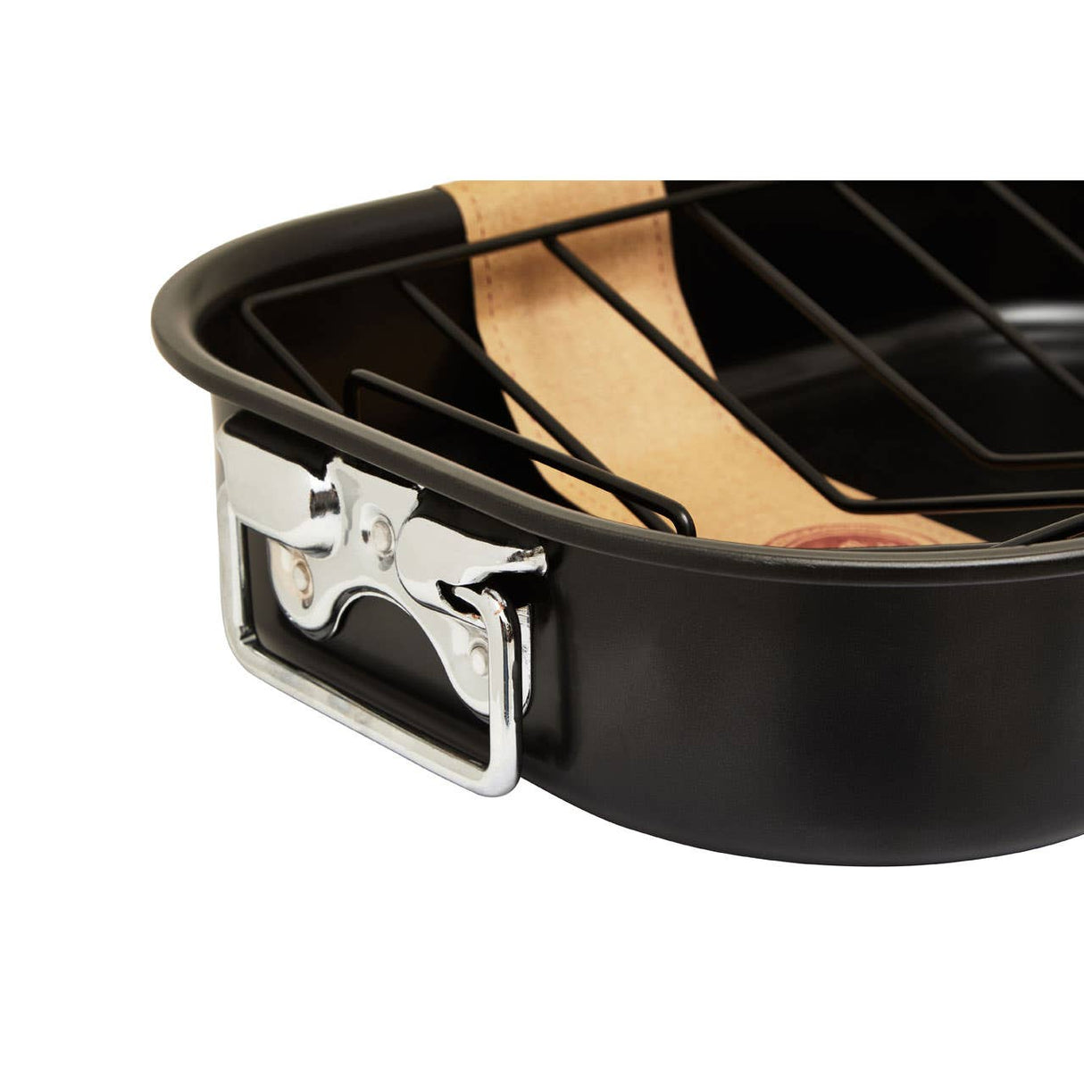 From Scratch Large Black Roasting Pan With Rack