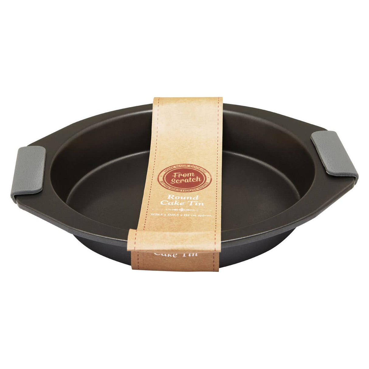 From Scratch Grey Round Cake Tin