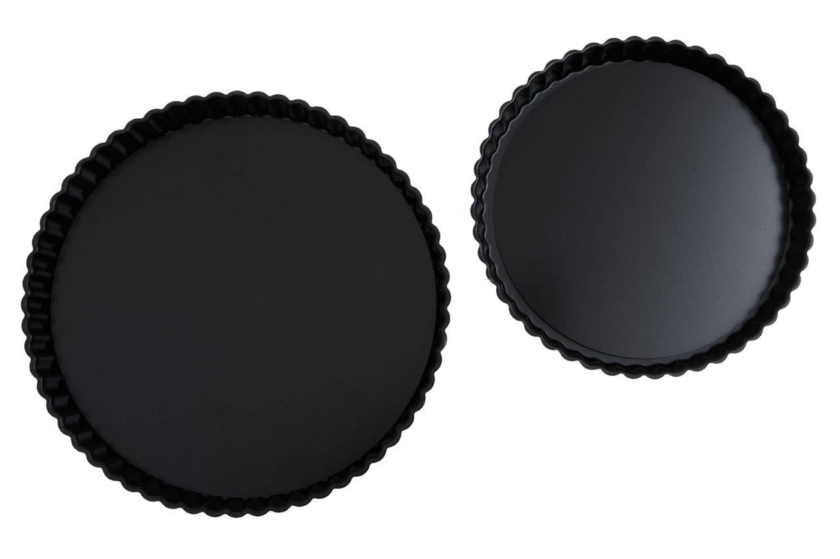 From Scratch Set Of Two Fluted Flan Dishes