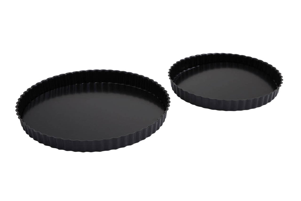 From Scratch Set Of Two Fluted Flan Dishes