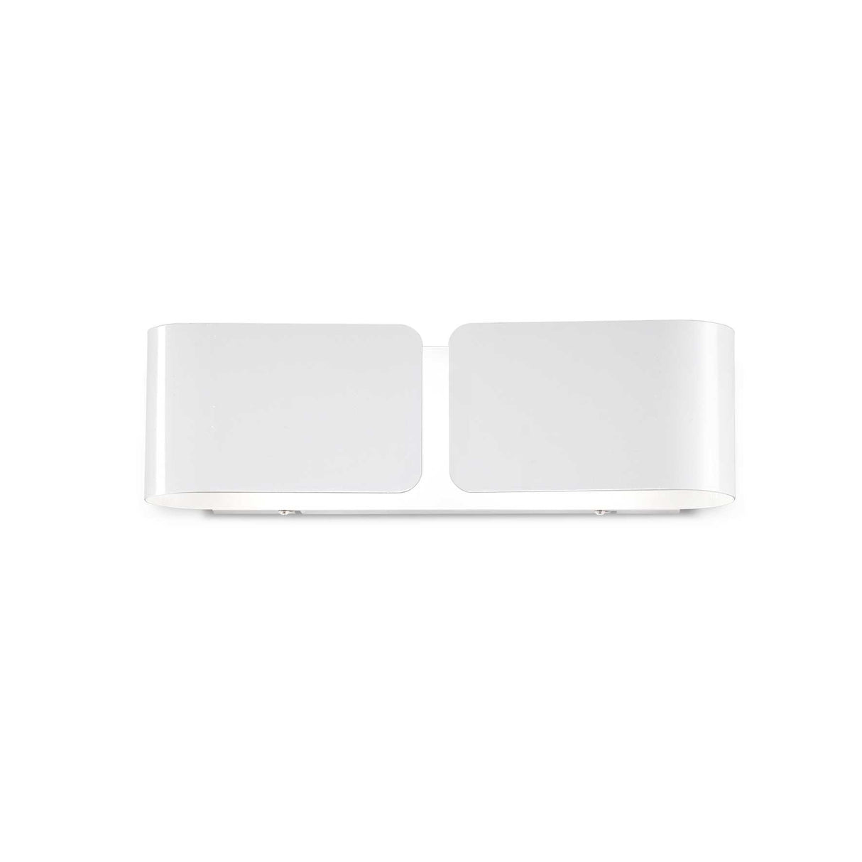 Dual Light Modern Wall Sconce in White - Compact Design