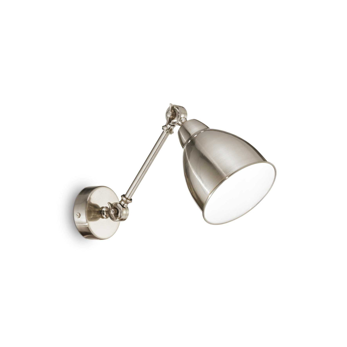 Elegant Nickel Newton Wall Sconce
