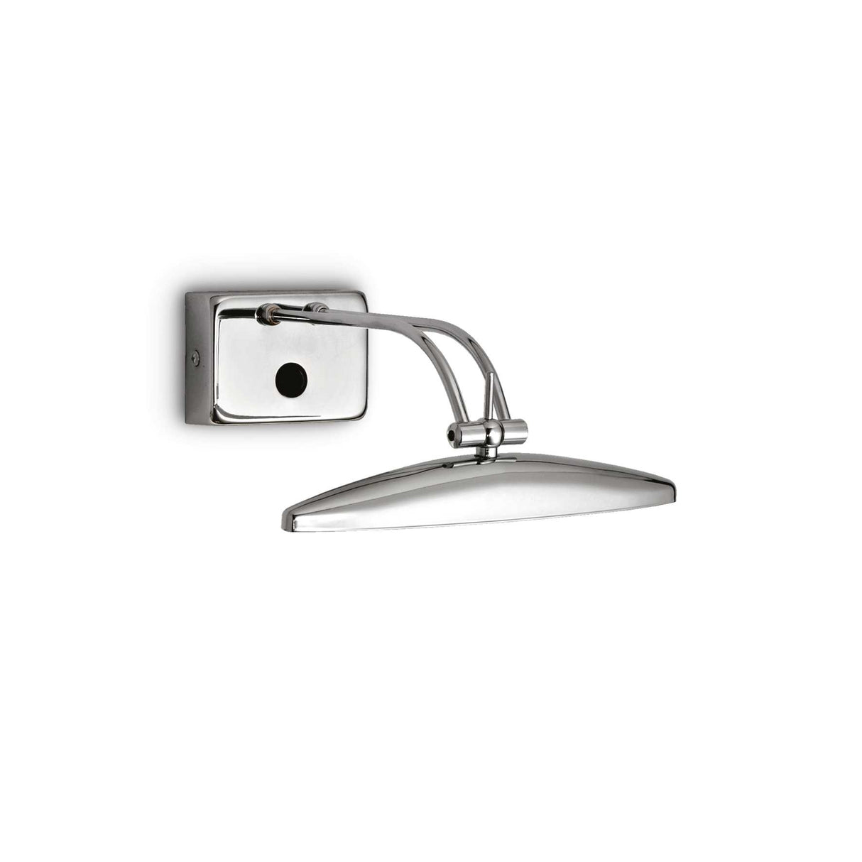 Sleek Chrome Contemporary Wall-Mounted Picture Light, 25cm