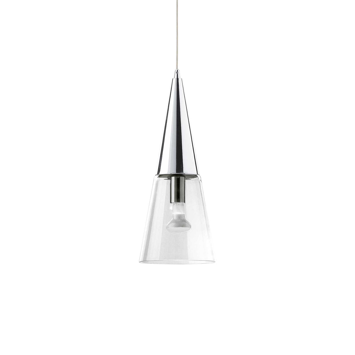 Chrome Elegance: Cono Modern Pendant Light