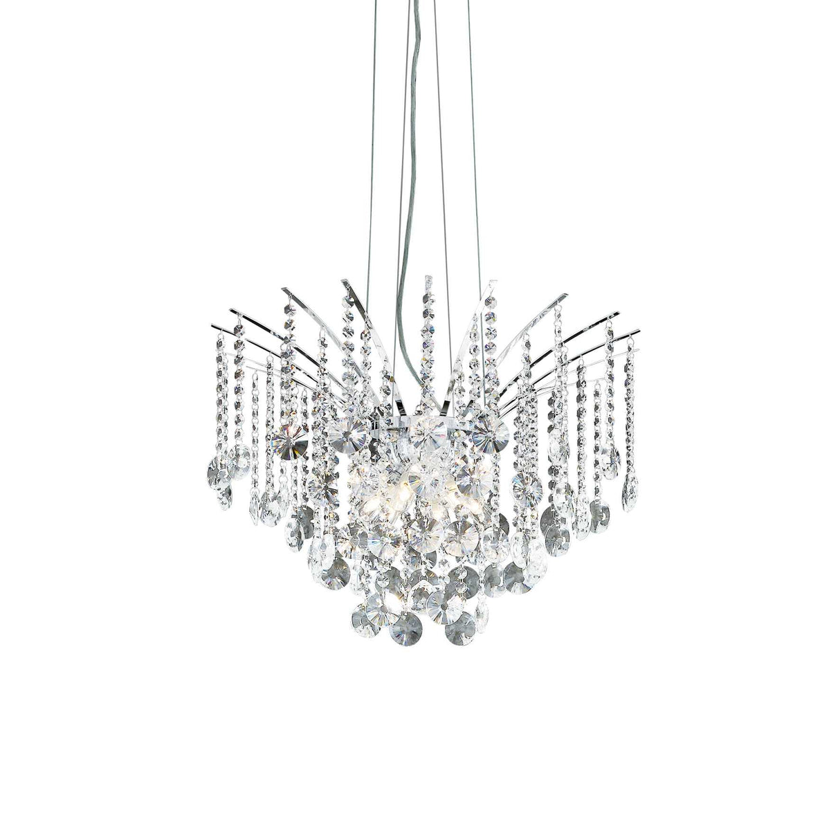 Audi Elegance Crystal Chandelier, 6-Light Fixture