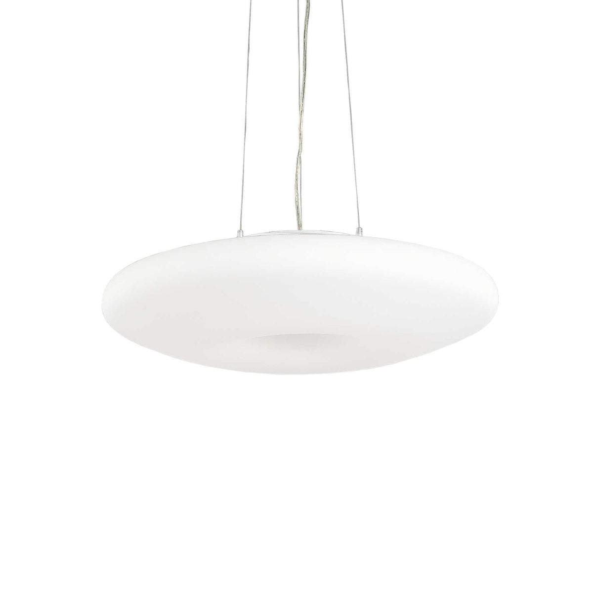 Luminous Elegance: Contemporary White Round Ceiling Pendant