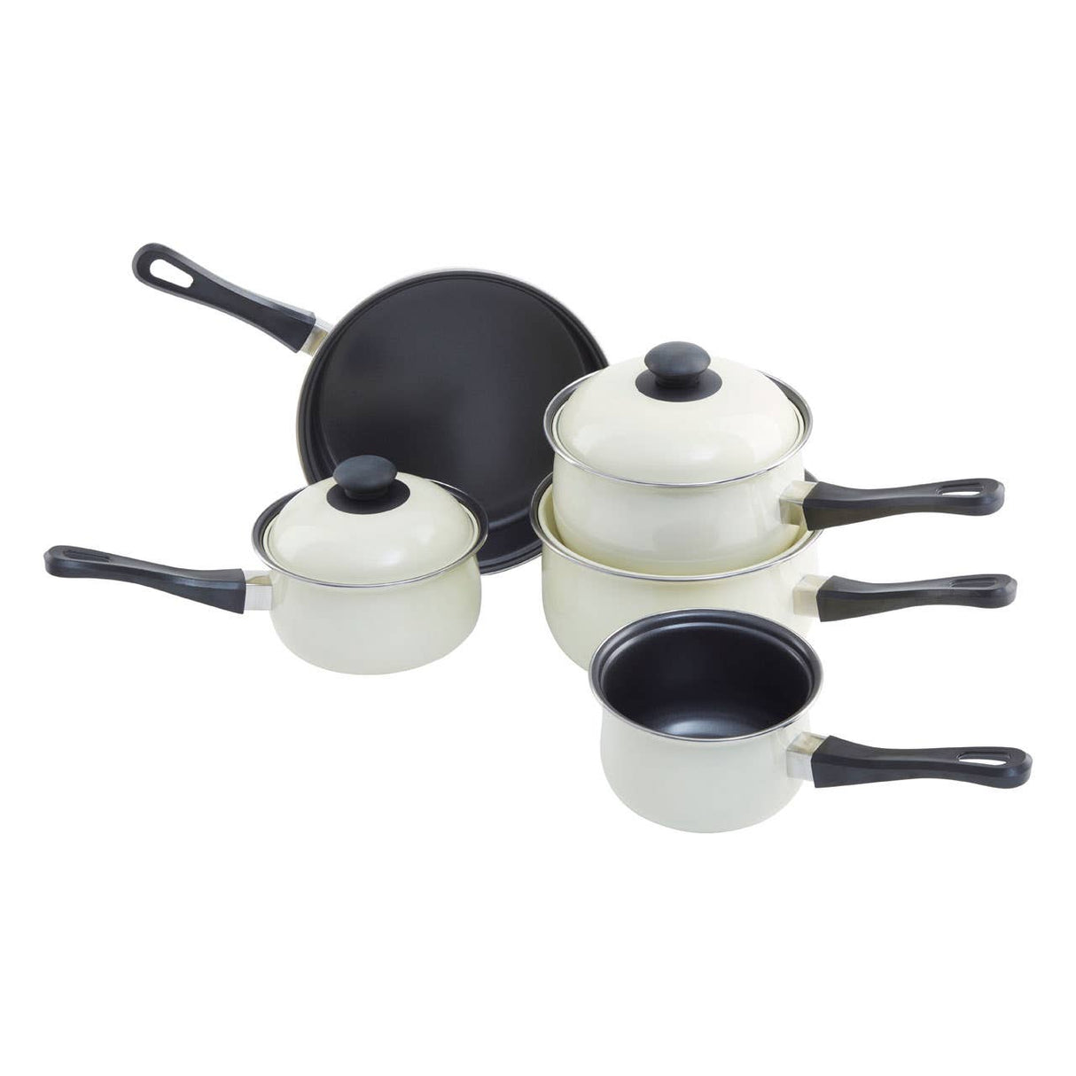 Viggo 5Pc Cream Belly Pan Set