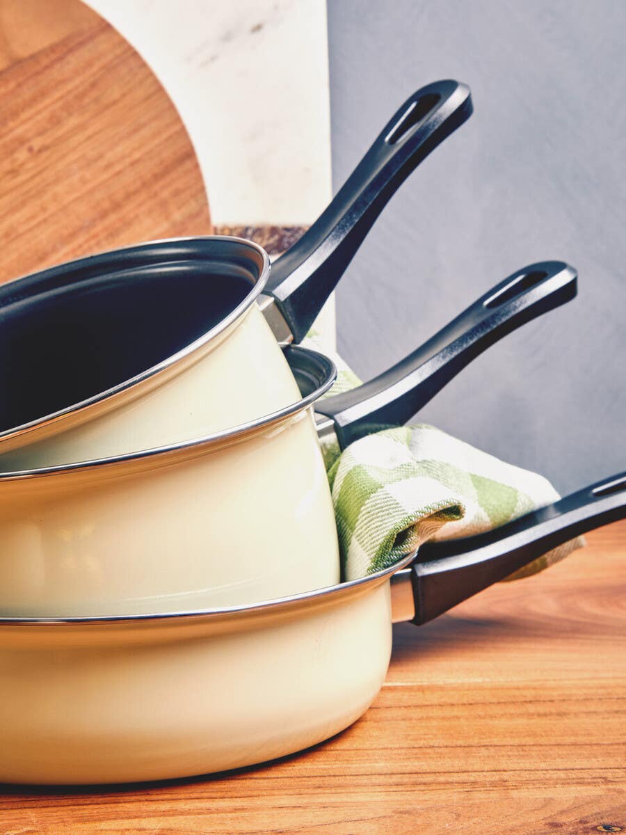 Viggo 5Pc Cream Belly Pan Set