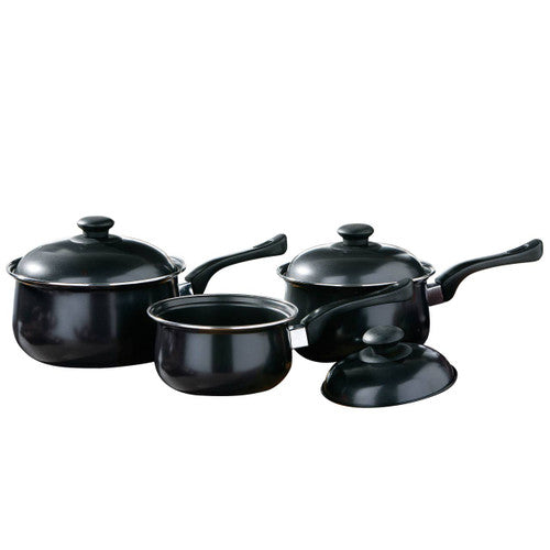 Viggo 3Pc Black Belly Pan Set