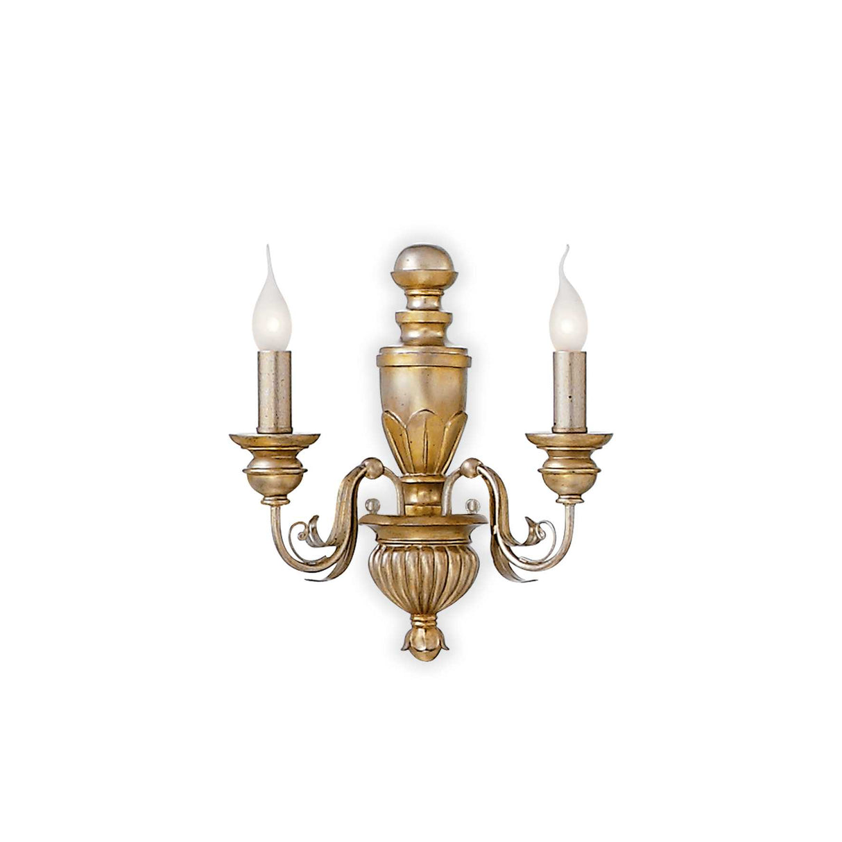 Vintage Double Arm Candle Wall Sconce with Classic Design