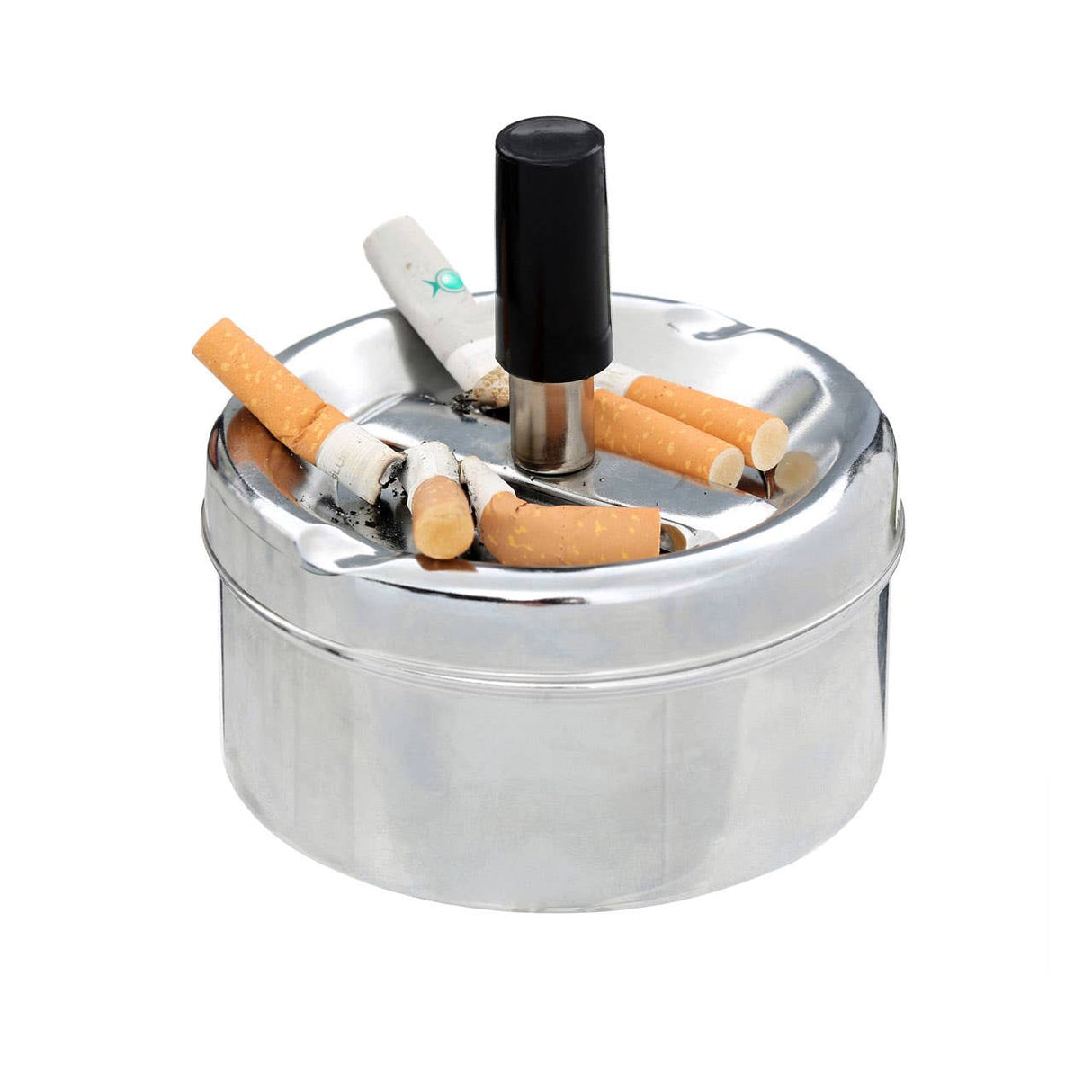 Chrome Effect Small Spinning Ashtray