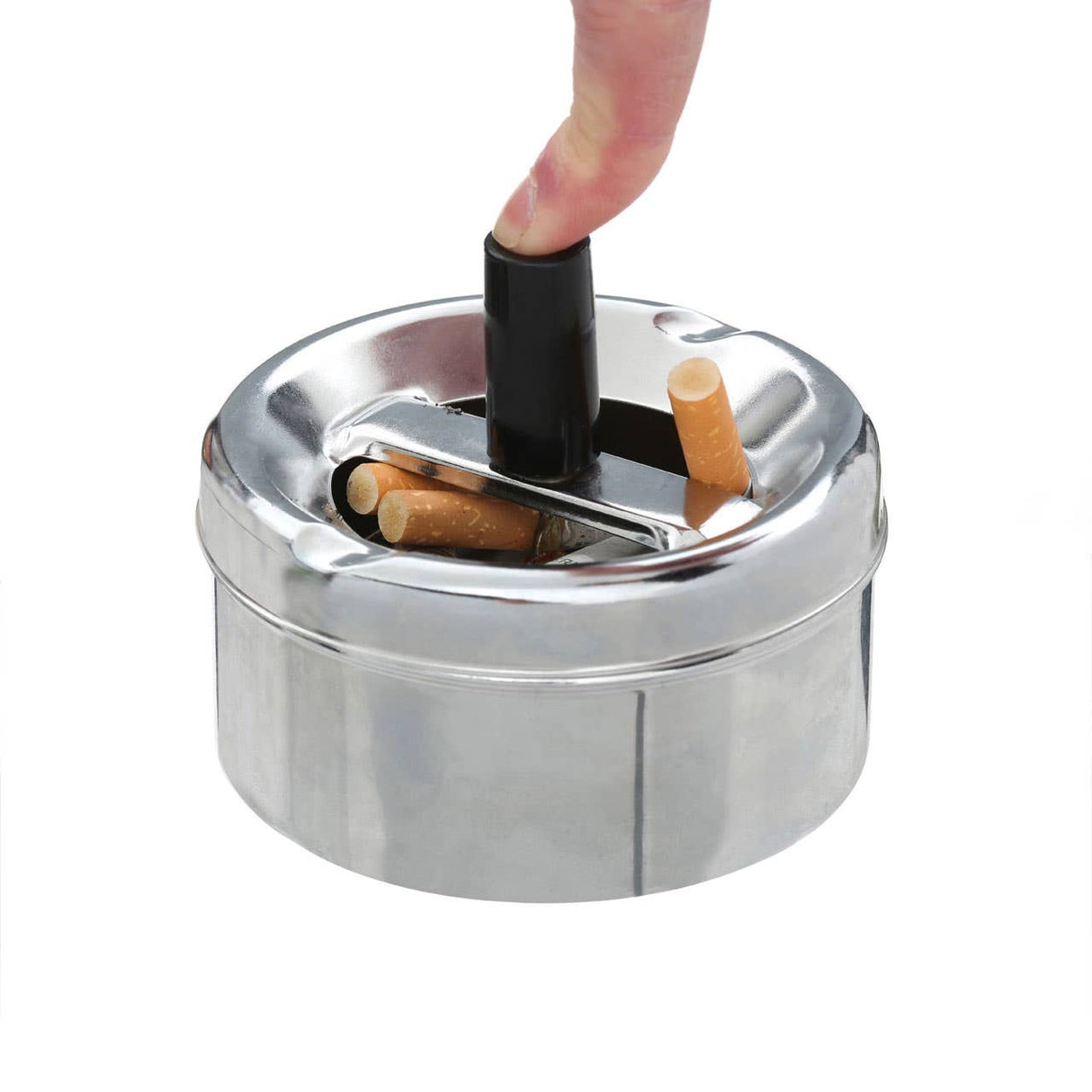 Chrome Effect Small Spinning Ashtray