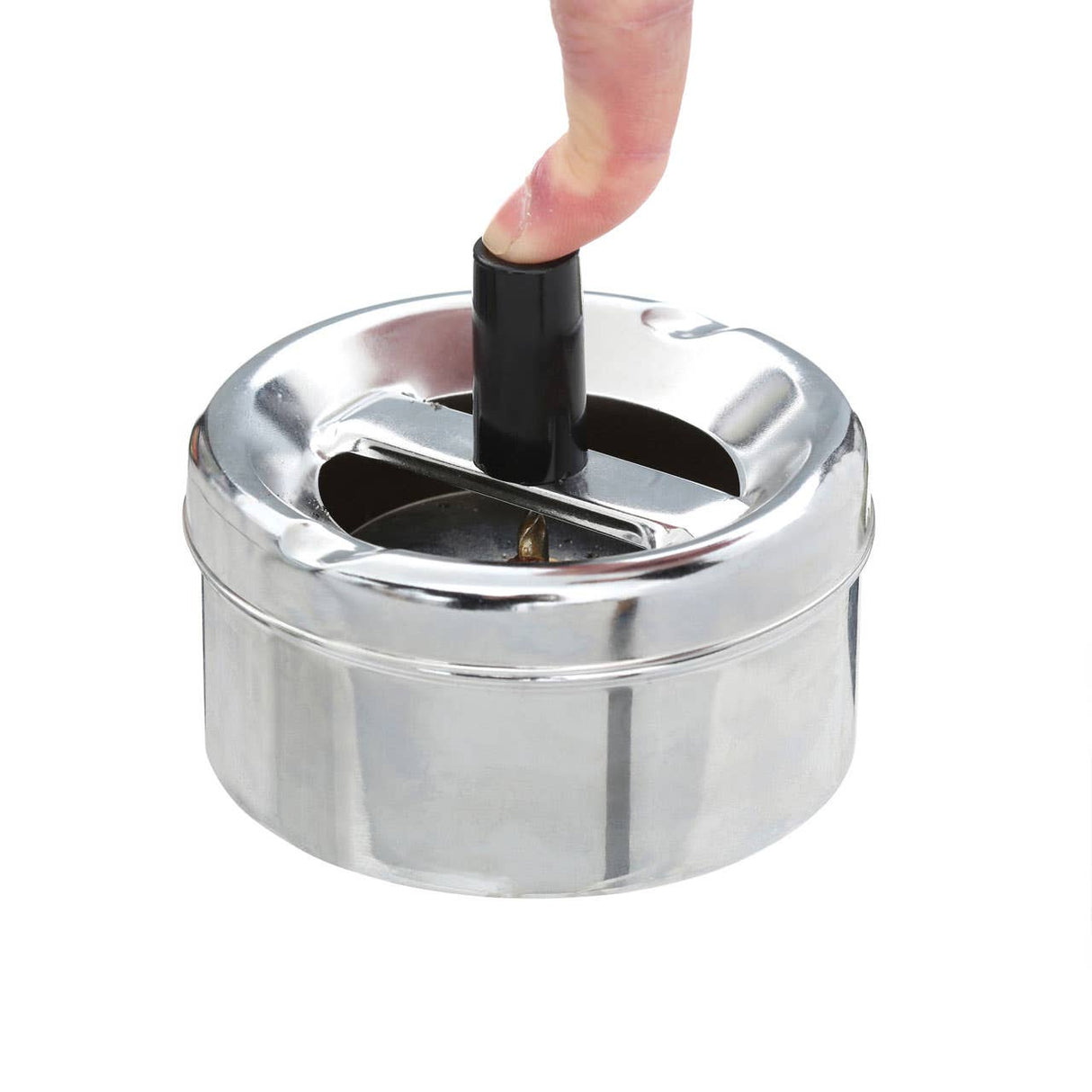 Chrome Effect Small Spinning Ashtray