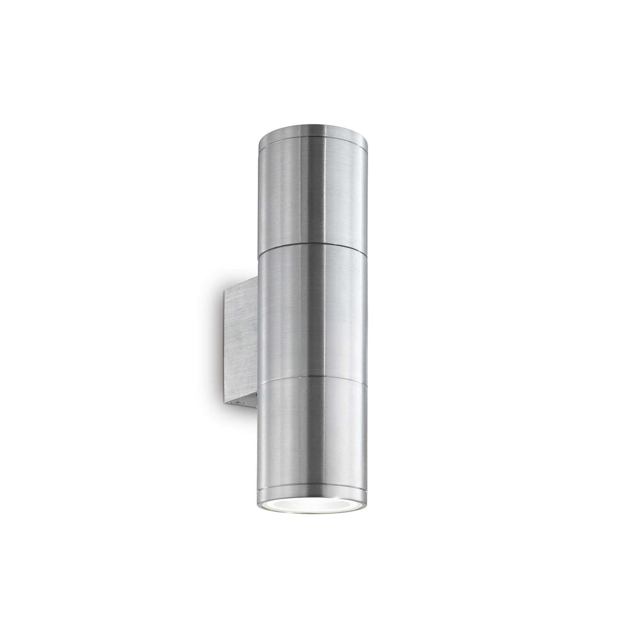 Sleek Outdoor Dual Cylinder Aluminum Wall Light Fixture