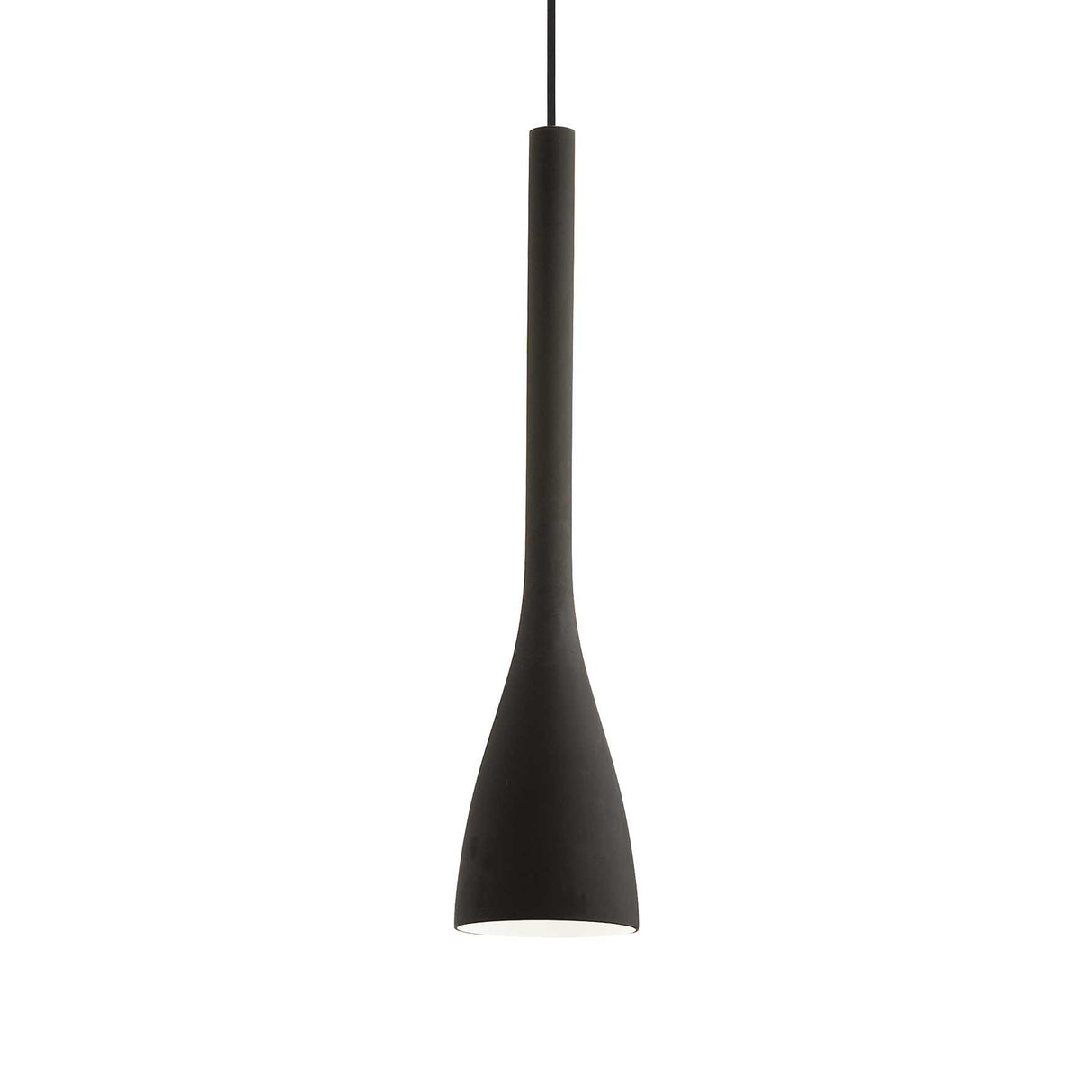 Sleek Black Champagne Flute Pendant Light
