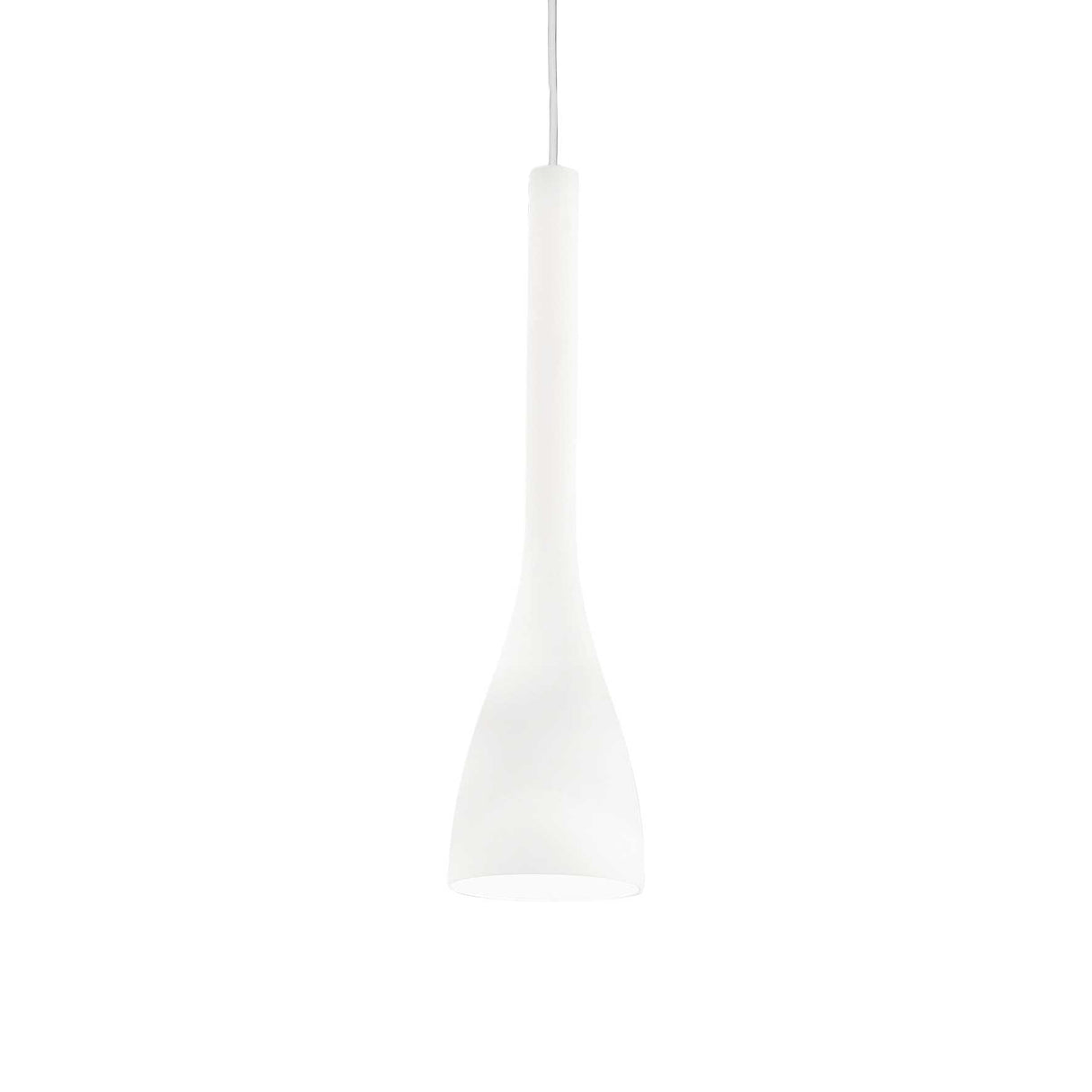 Elegant Champagne Flute Pendant Light, Modern Design, White