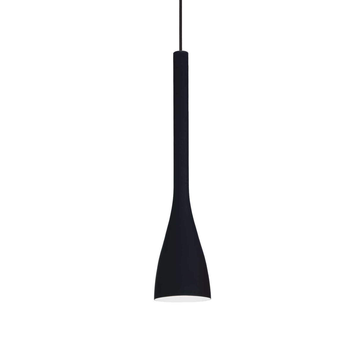 Modern Black Pendant Light – Elegant Champagne Flute Design