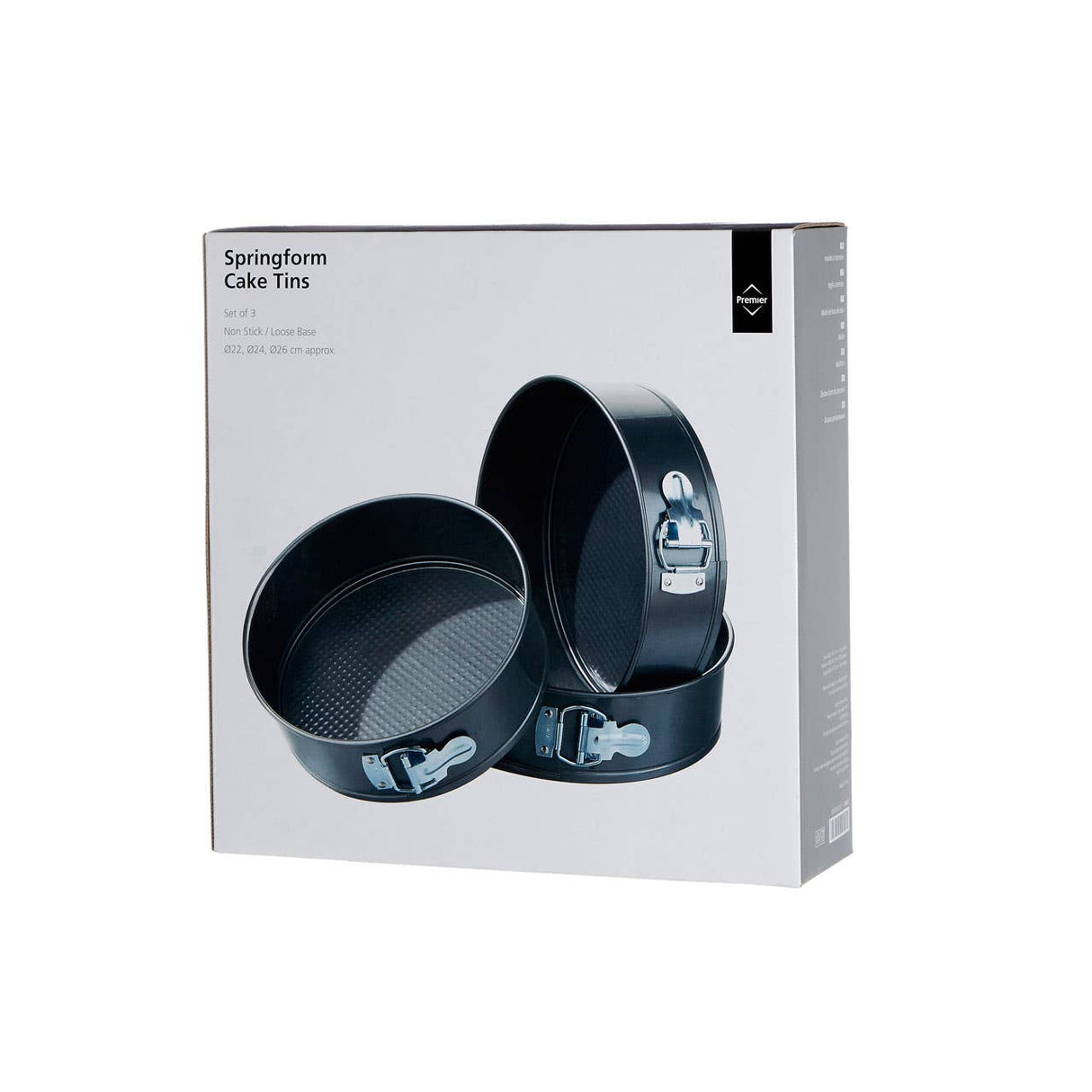 Mari 3Pc Non Stick Spring Form Cake Tin Set