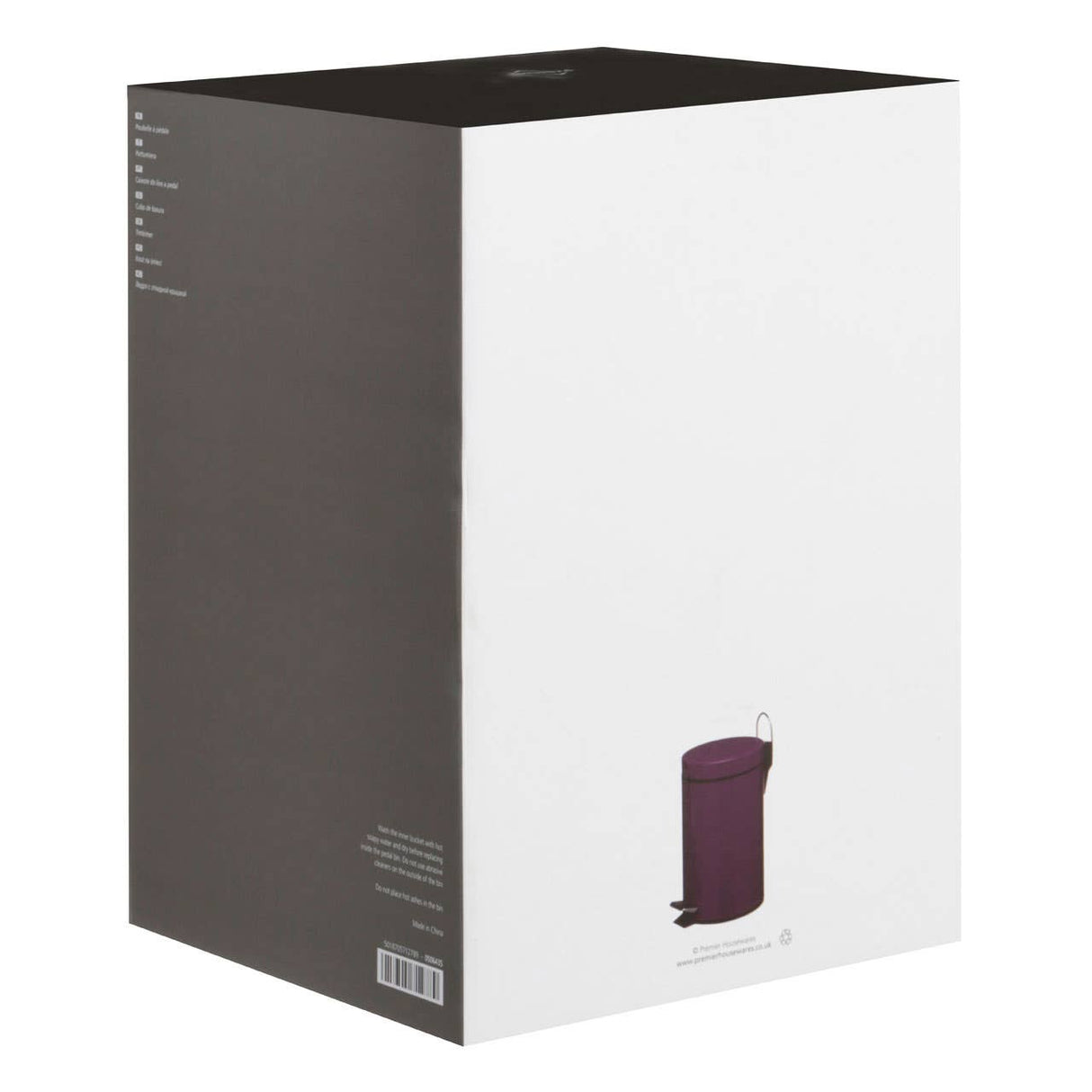 3 ltr Purple Pedal Bin