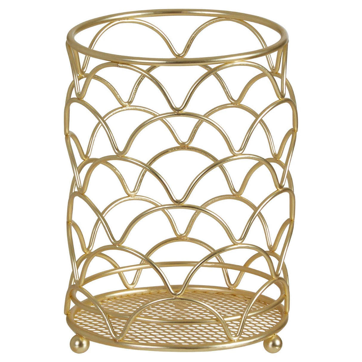 Vertex Deco Matte Gold Utensil Holder