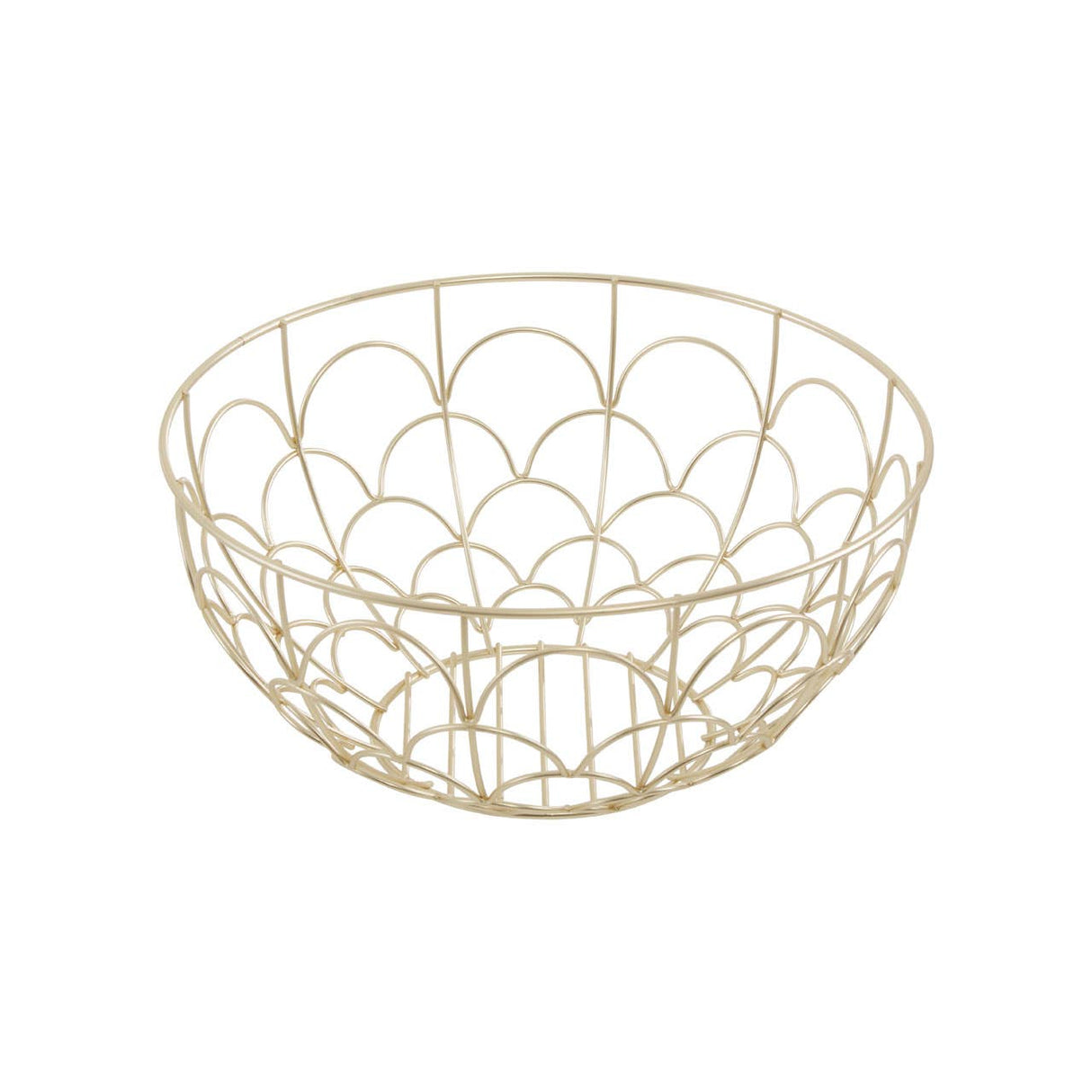 Vertex Deco Fruit Basket Matte Gold