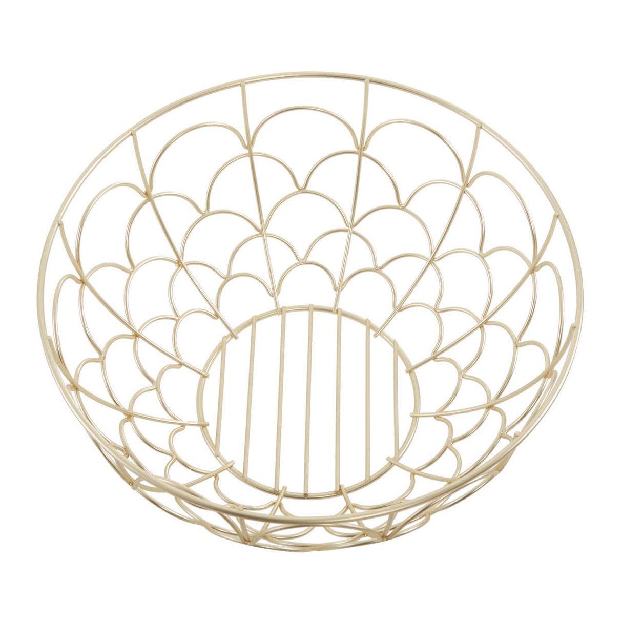 Vertex Deco Fruit Basket Matte Gold