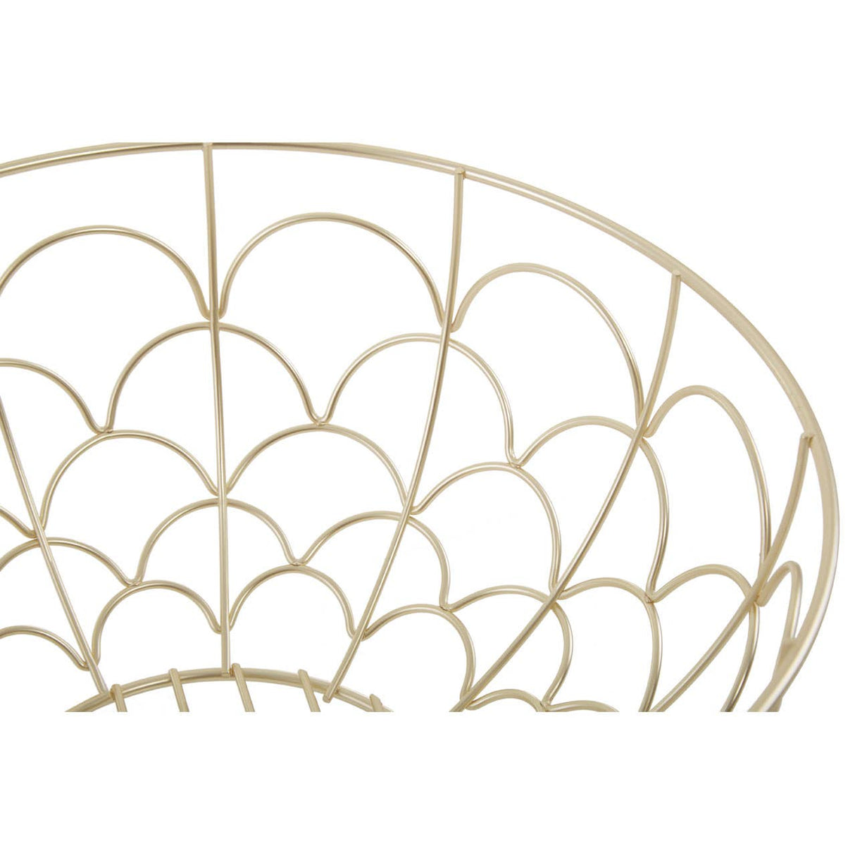 Vertex Deco Fruit Basket Matte Gold