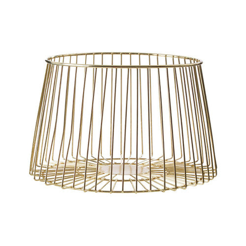 Vertex Deco Matt Gold Small Fruit Basket