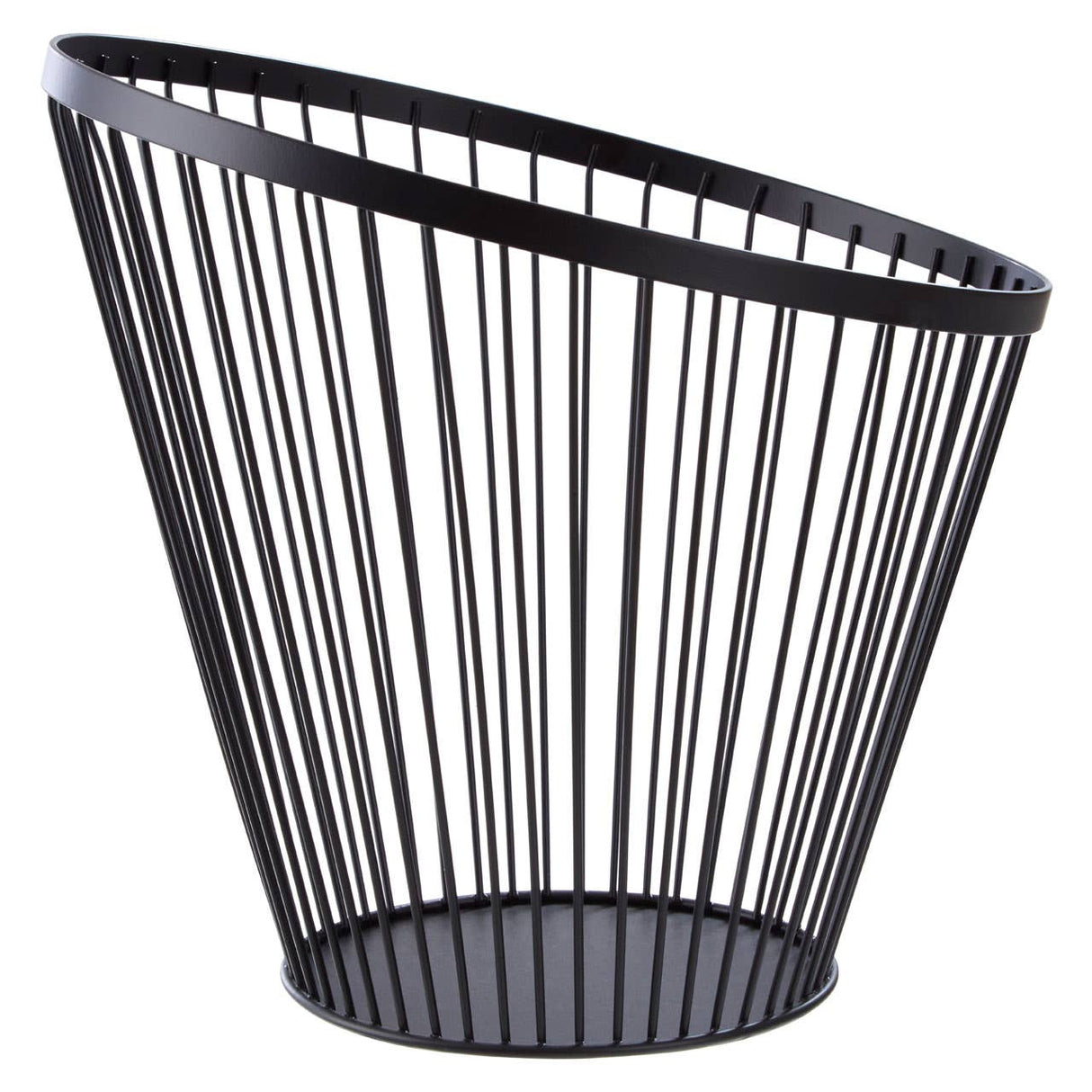 Emery Tall Oblique Basket With Matte Black Frame