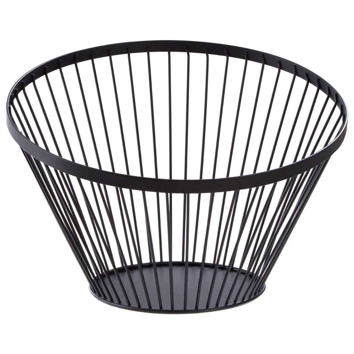 Emery Matt Black Wire Basket