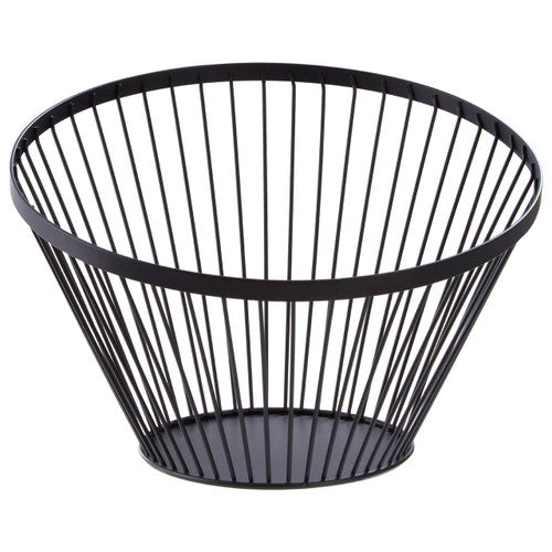 Emery Matt Black Wire Basket