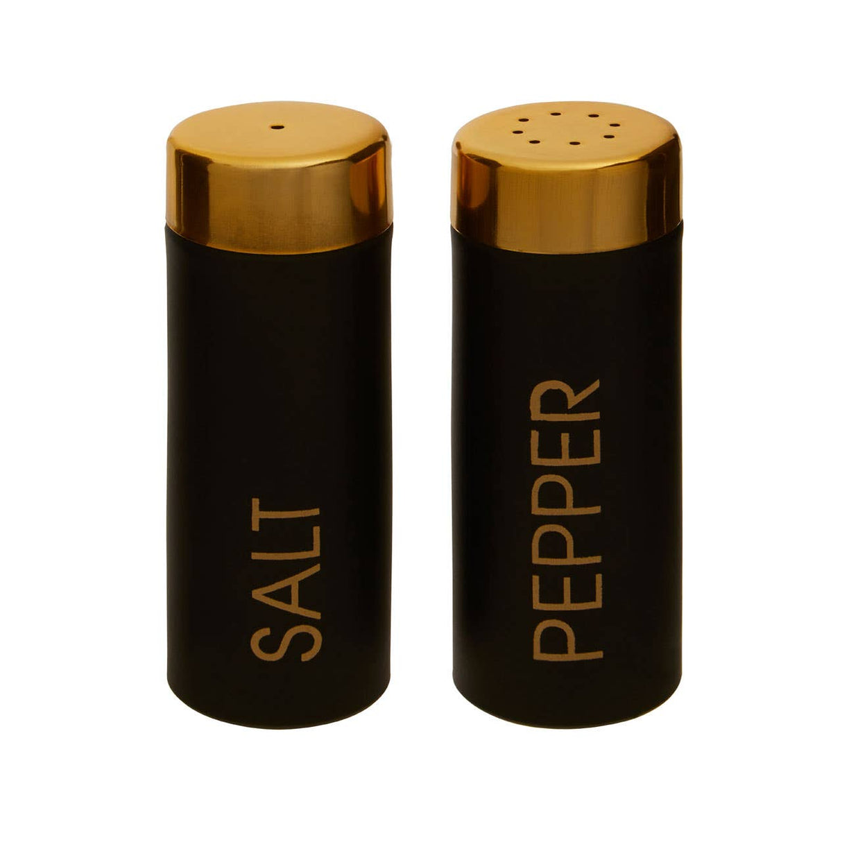 Liberty Black Enamel Salt and Pepper Set