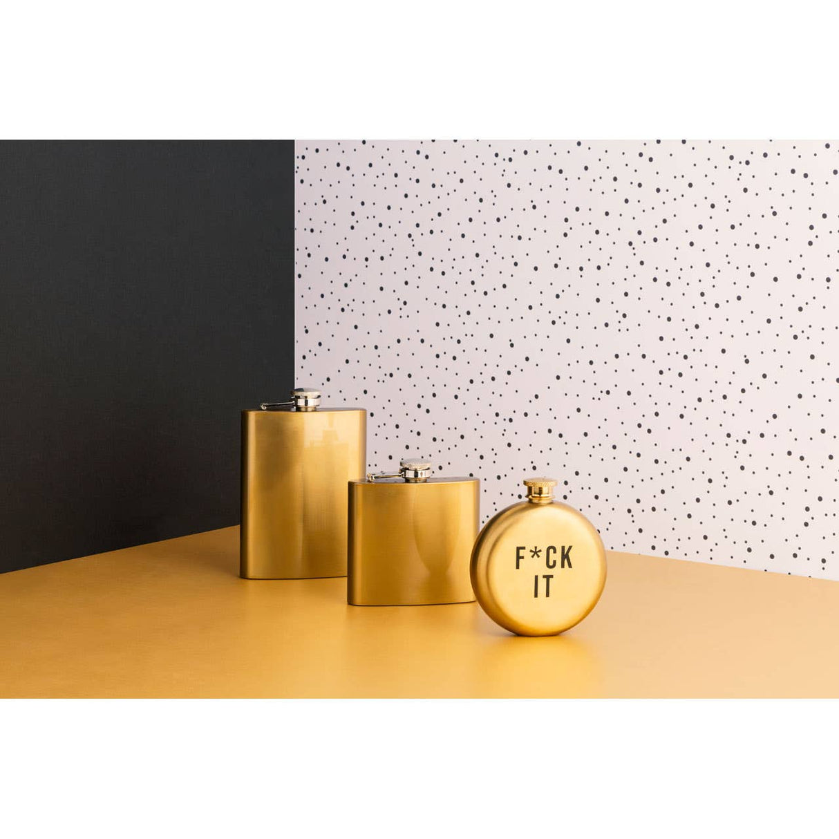 Auden 5Oz Gold Finish Hip Flask