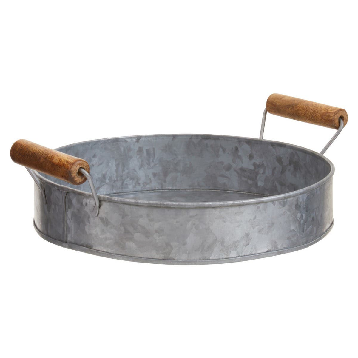 Drummond Galvansied Steel Round Tray