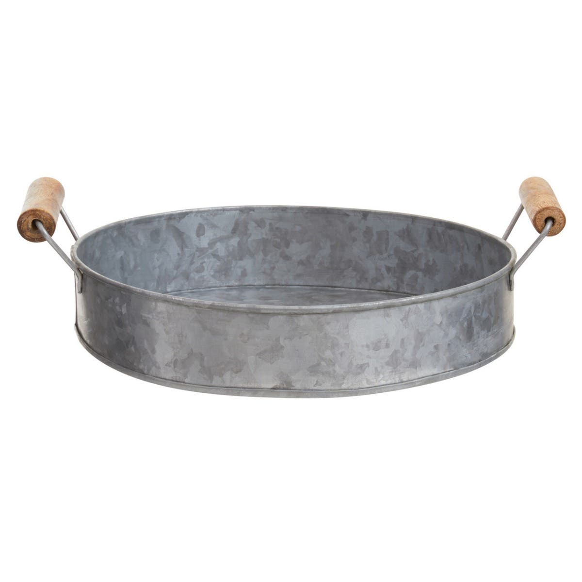 Drummond Galvansied Steel Round Tray