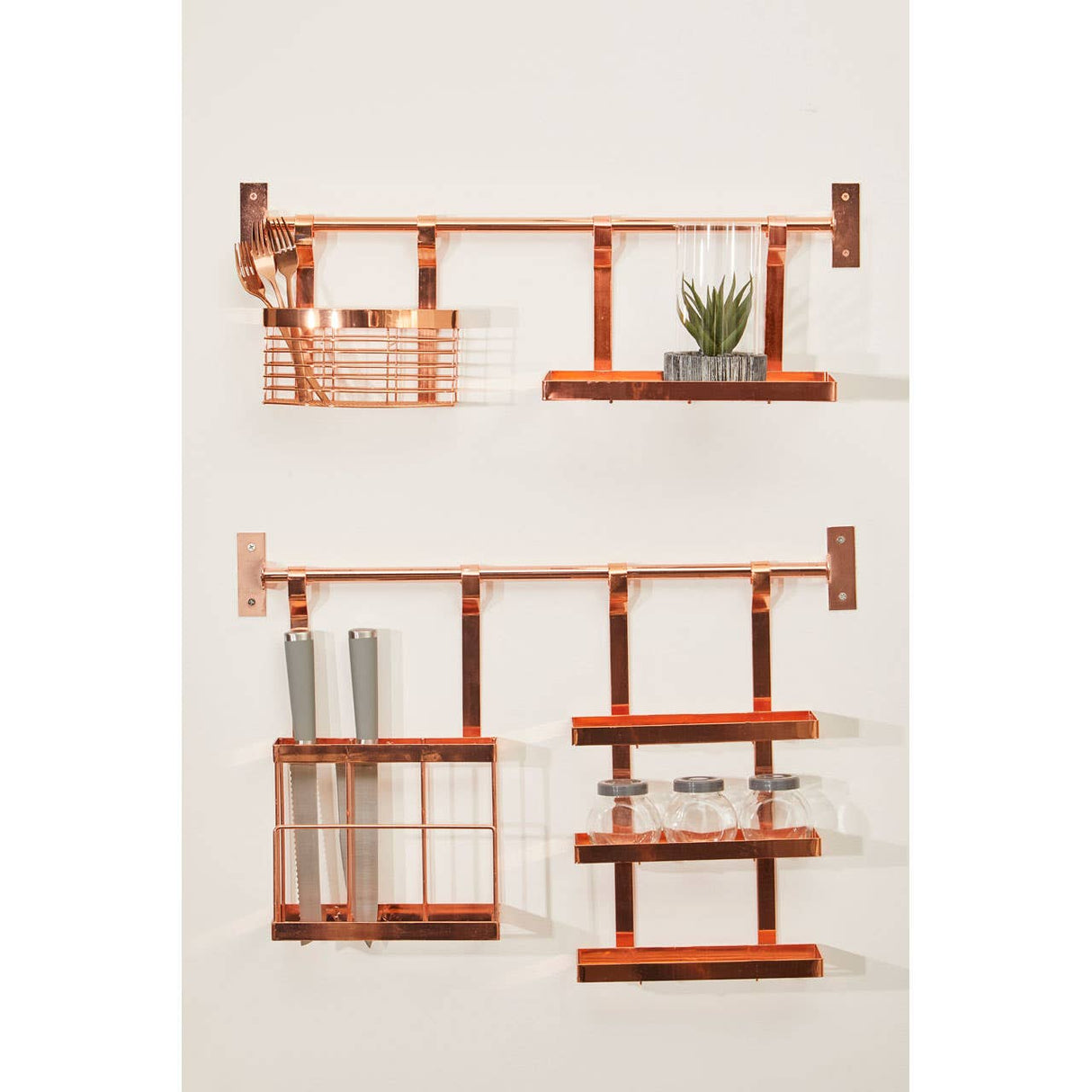 Sorello Rose Gold Three Level Hanging Rack