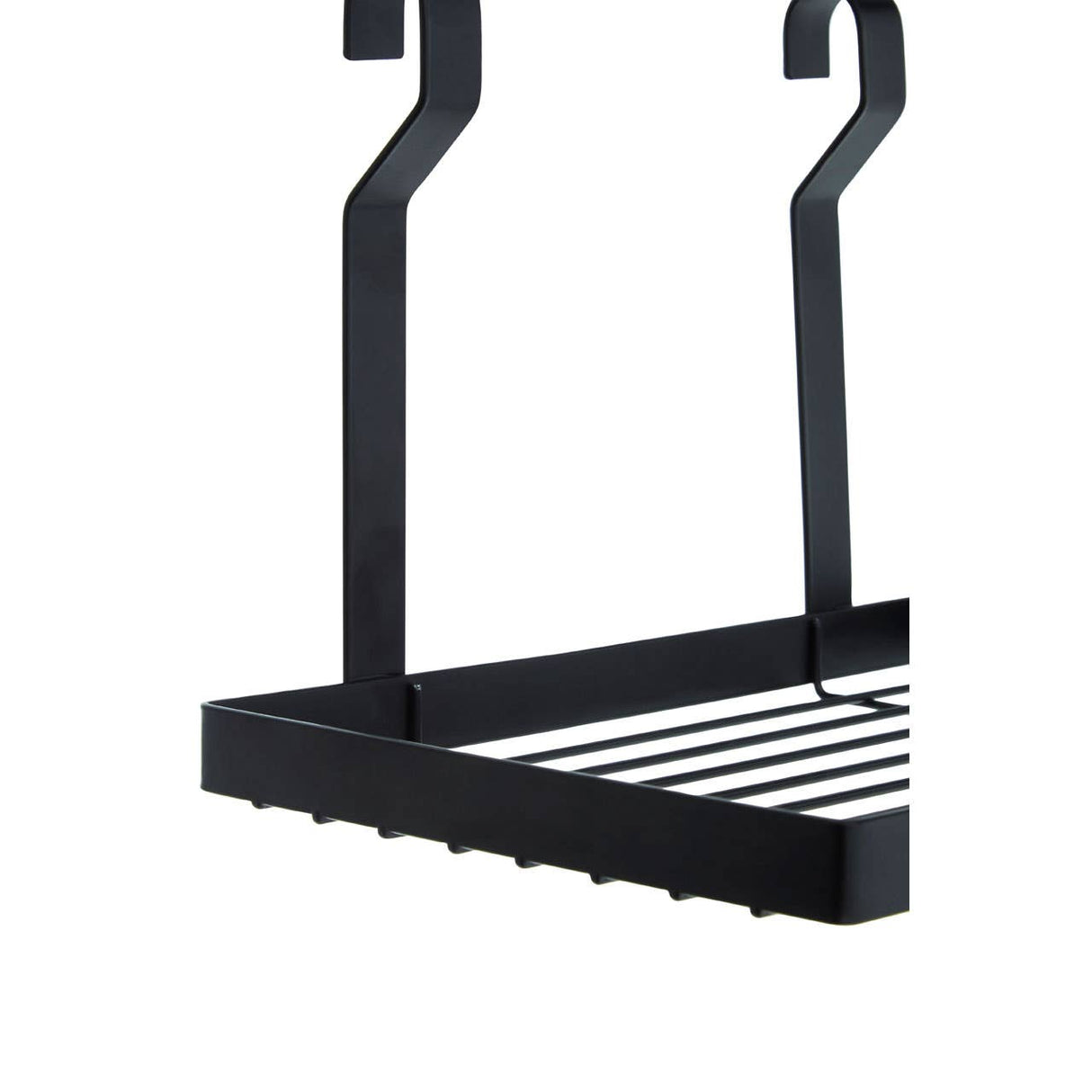 Sorello Matte Black Single Shelf Storage Rack