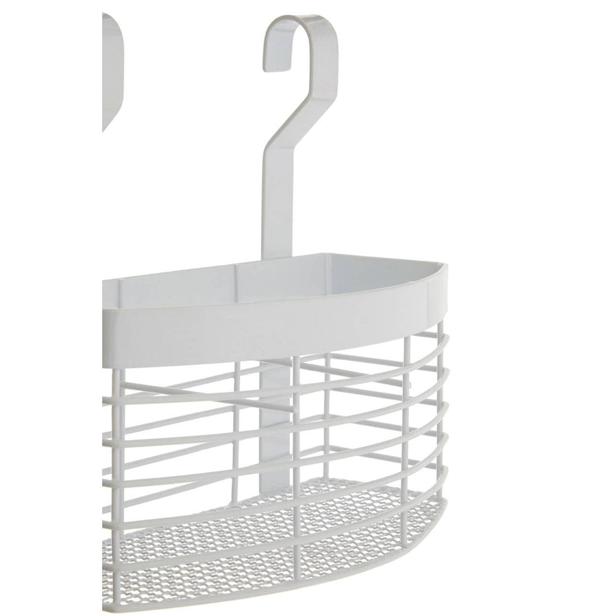 Sorello White Iron Hanging Storage Basket