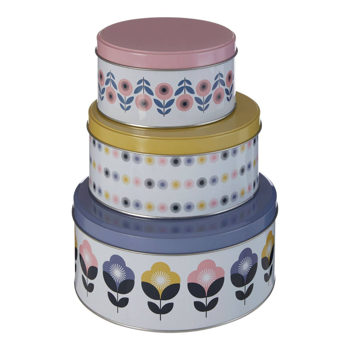 Set of Three Joni Storage Tins